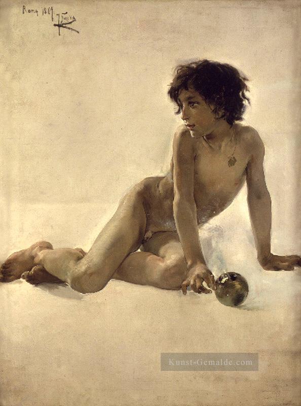 El nino de la bola maler Joaquin Sorolla Nacktheit Impressionismus Ölgemälde